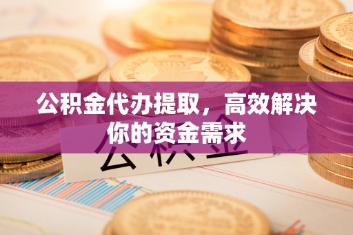 金口河公积金代办提取，高效解决你的资金需求